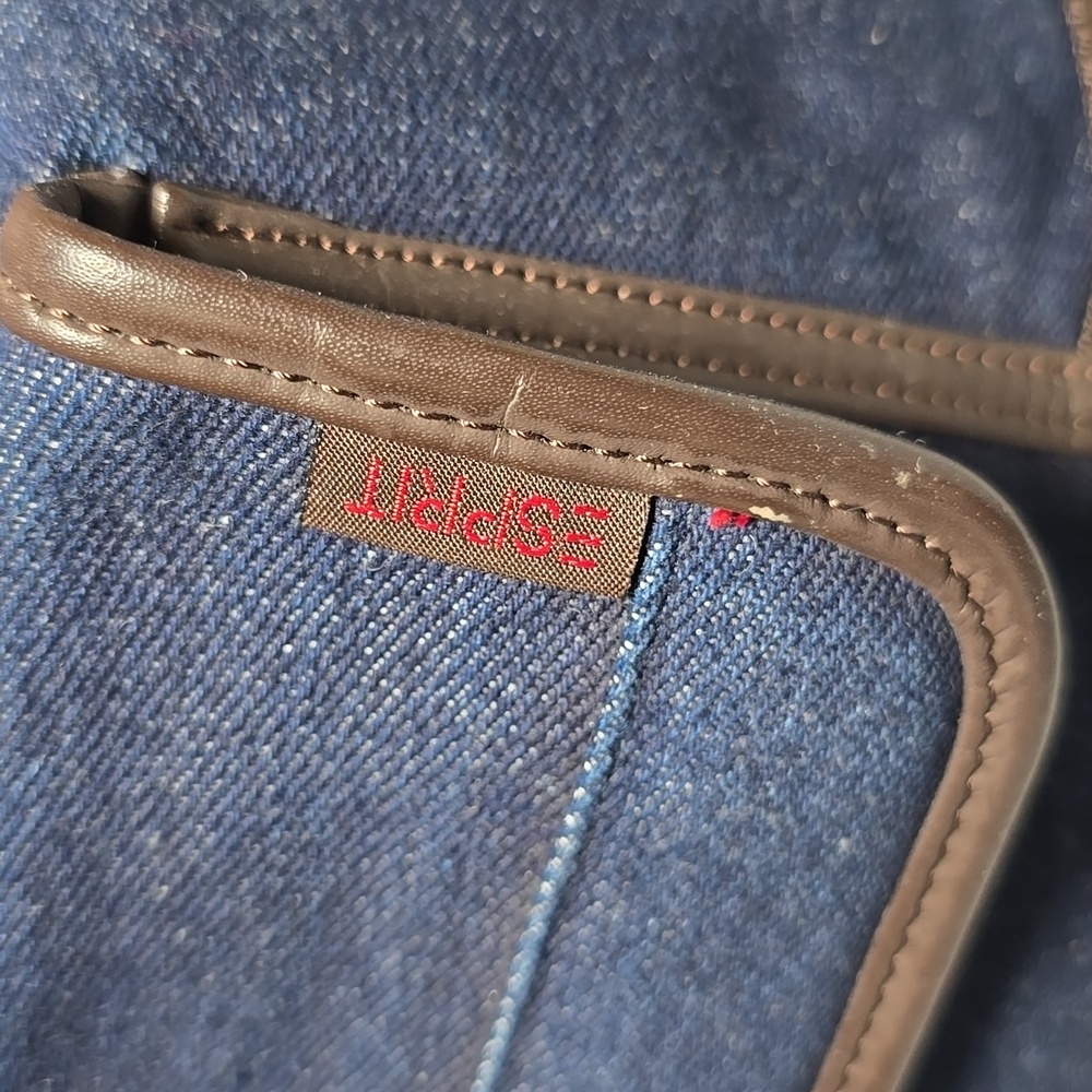 Espirit Y2K Small Dark Wash Denim Coverrable Backpack - Picture 5 of 8